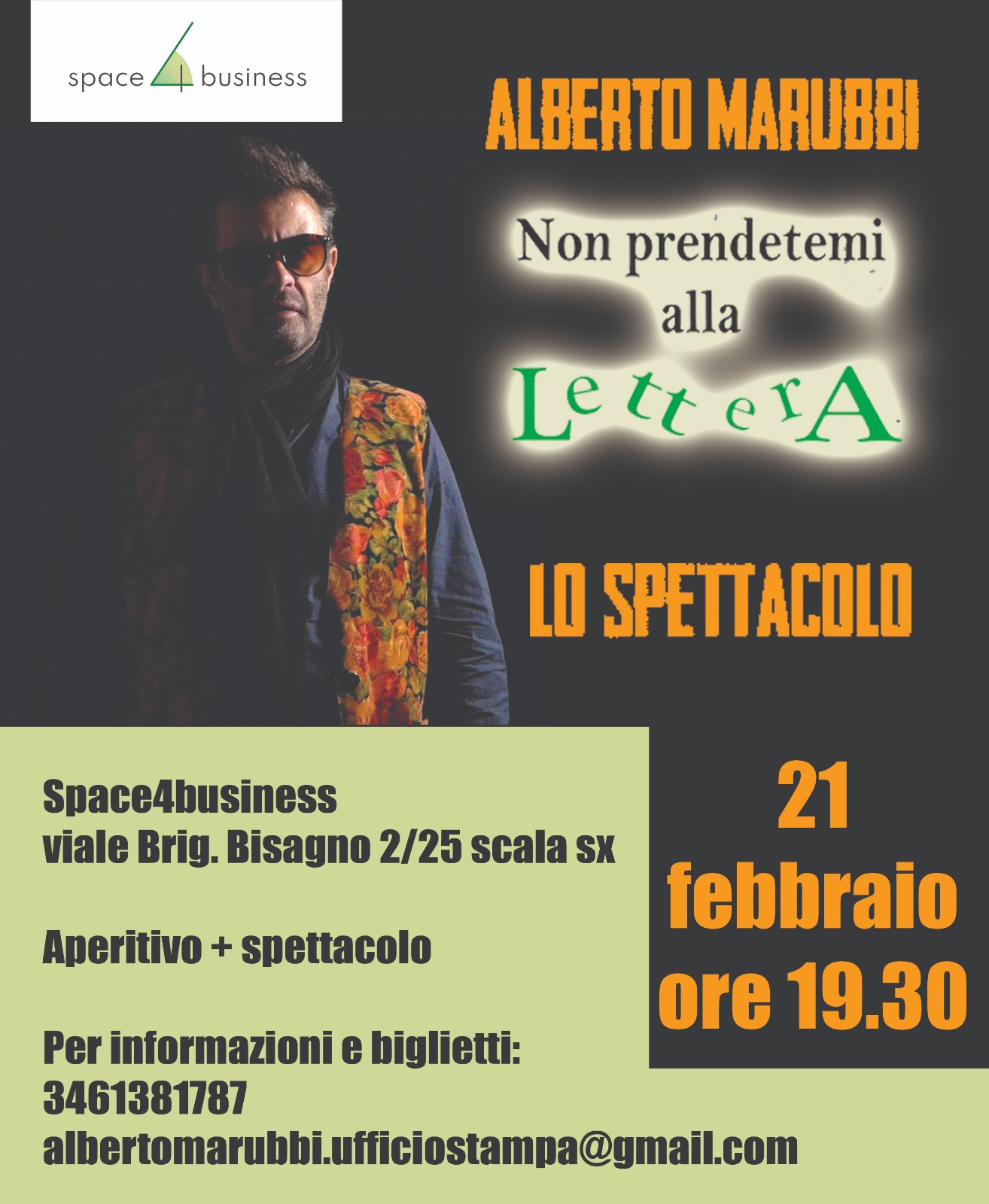 Non prendetemi alla lettera