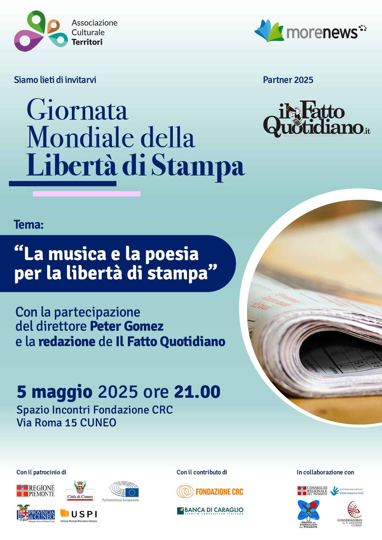 Giornata Mondiale della Libertà di Stampa