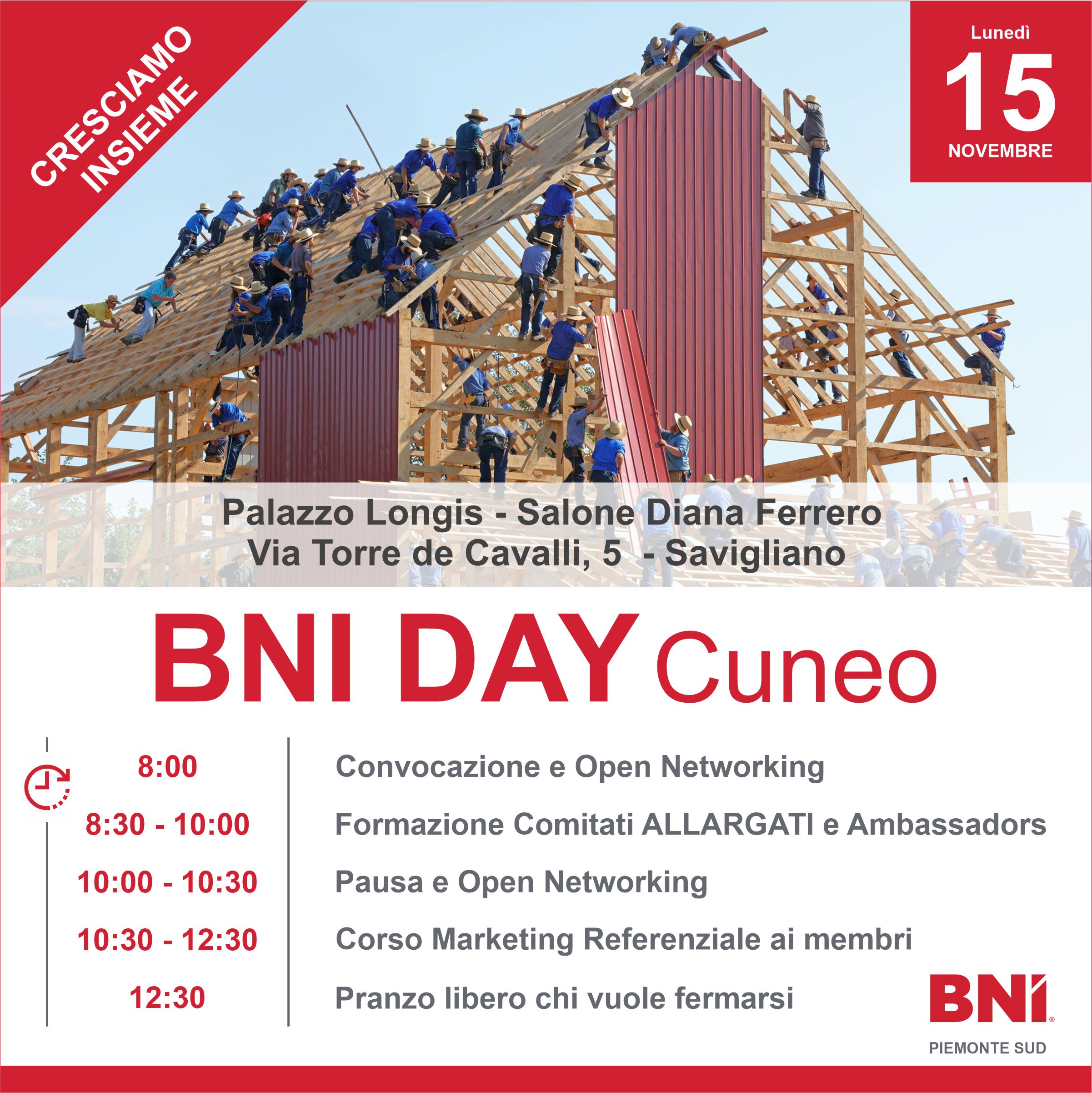 BNI DAY - Area Cuneo - Novembre 2021