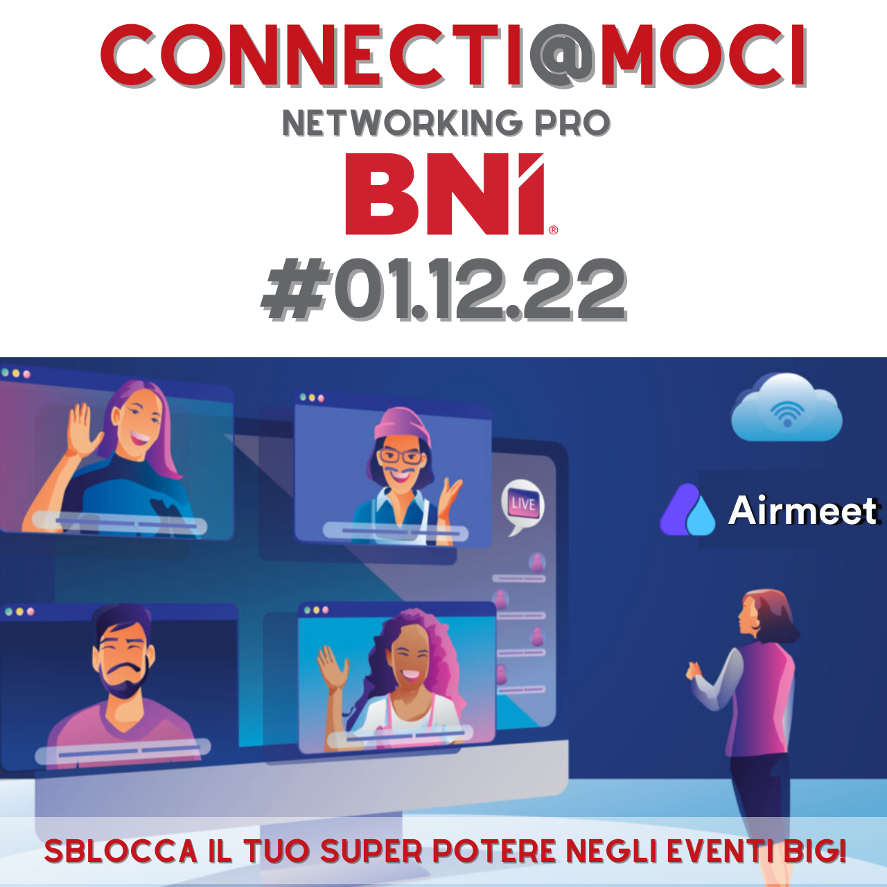 1 DICEMBRE 2022 CONNECTI@MOCI - Connetterci per ampliare e aumentare il nostro impatto.
